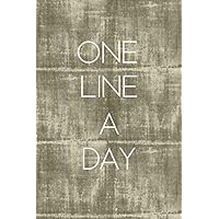 One Line A Day: Diary for Daily Journal Writing. A Five-Year Memory Book for Daily Reflections and Mindful Journal Writing. Silver Silk Effect.
