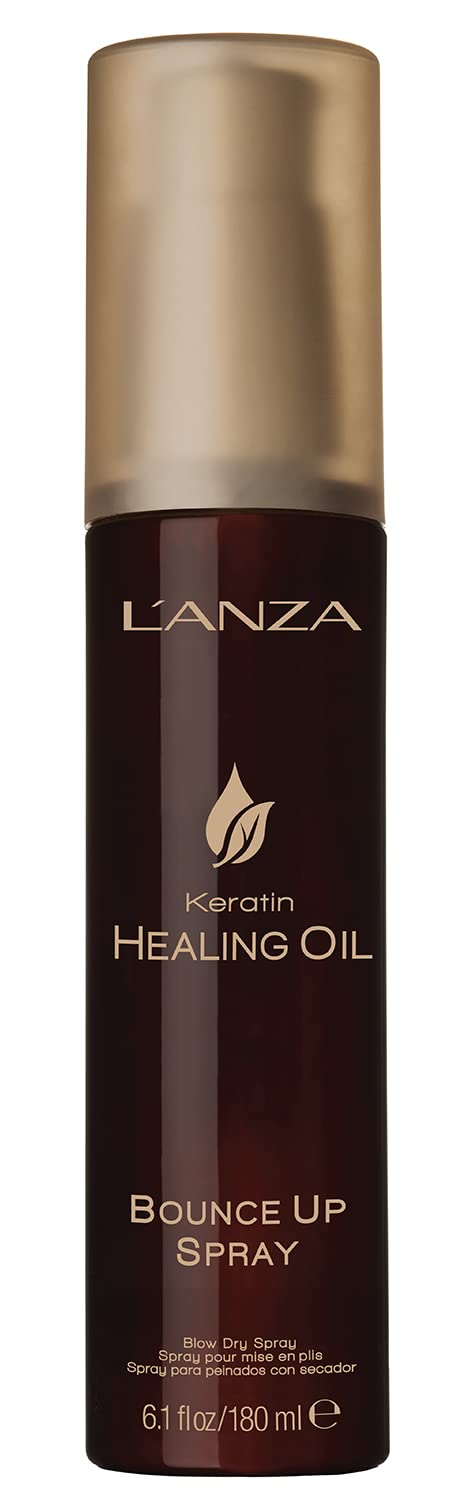 L'ANZA Keratin Healing Oil Hair Spray, Boosts Volume and Shine, With a Weightless Formula, For an Extra Push of Plump, Body & Bounce