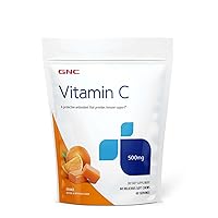 GNC Vitamin C Soft Chews 500mg, Orange, 60 Chews, Supports Natural Resistance
