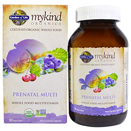 Garden of Life, MyKind Organics, Prenatal Multi, Whole Food Multivitamin, 180 Vegan Tablets