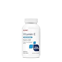 GNC Vitamin E 100% Natural 1000IU - 60 Softgels (60 Servings)