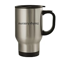 Nursery Rhymz - 14oz Stainless Steel Travel Mug, Silver