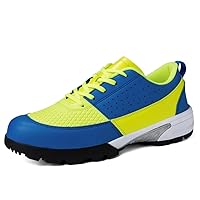 Men's Golf Shoes Fixed Spikes Sole Waterproof Lightweight Golf Trainers No-Slip Walking Shoes