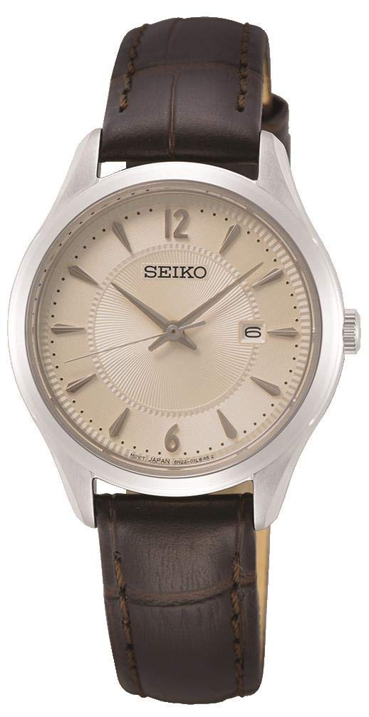 Seiko Noble Quartz Silver Dial Ladies Watch SUR427