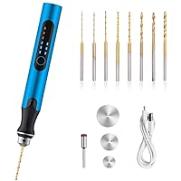 3-Speed Cordless Mini Drill Pen With 8 Small Drill Bits,Rechargeable Electric Hand Drill Pin Vise,Micro Drill Set For Jewelry Making,Resin,Plastic,Wood,Keychains DIY