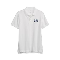 GAP Boys' Short Sleeve Logo Polo Shirt