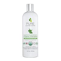 Pure and Natural Pet USDA Certified Organic Fragrance Free Hypoallergenic Shampoo (Fragrance Free) 16 oz.