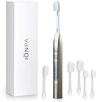 IONIC KISS IONPA DH Home Champagne Gold Special Bundle Ionic Power Electric Toothbrush, 2×Regular, 2×Wide, 2×Compact Brush Heads, Made in Japan, DH-311 CG