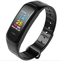 BAILAI Sports Watch Pedometer Calorie Monitor,Sleep Tracker Sync Reminder Smart Wristband Watch (Color : D)