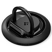 Spigen O-Mag Ring (MagFit) Camera Webcam Mount for MacBook, Magnetic Phone Holder Grip Designed for MagSafe (MacBook Pro, Air, iPhone 14 Pro Max, 14 Pro, 14 Plus, 14, 13 and 12 Series) - Black