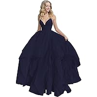 Spaghetti Sparkly Tulle Prom Dresses for Teens Evening Party Formal Gowns Puffy Tieded Sweet 16 Dresses