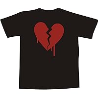 Black Dragon T-Shirt JDM/Die Cut F759 with Multicolored Frontprint - Broken Heart