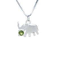 Sterling Silver Pendant Charm Elephant