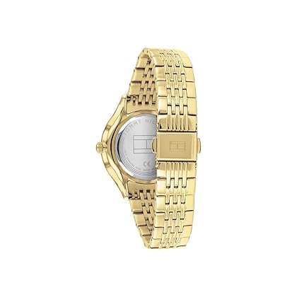 Tommy Hilfiger Women's Quartz Stainless Steel and Bracelet Dressy Watch, Color: Gold (Model: 1782211)