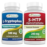 Best Naturals L-Tryptophan 500 mg & 5-HTP 200 mg