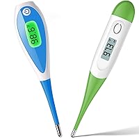 Bundle of Oral Thermometer, Digital Thermometer for Adults, 10s Reading