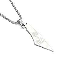 Stainless Steel Israel Map Pendant Necklace Country Geography Chain Jewelry