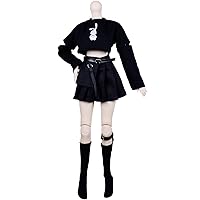 Fashion Doll Set for 1/3 BJD Dolls Ball Jointed SD Dolls 22in - 24in 60cm (Black - 01)