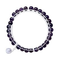 Custom Gemstone 6mm Beads Diffuser Stretch Bracelet Precious Stones Healing Power
