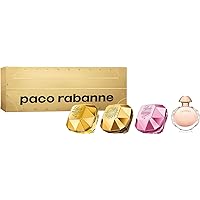 Paco Rabanne 4 Pcs Mini Set For Women: Lady Million 0.17 EDP + Lady Million Fabulous 0.17 EDP Intense + Lady Million Empire 0.17 EDP + Olympea 0.20 EDP (Individually Boxed)