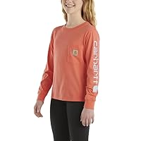 Carhartt Girls' Long-Sleeve Pocket Tee T-Shirt