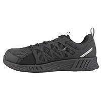 Reebok Women's Rb317 Fusion Flexweave Safety Toe Athletic Work Shoe Black Industrial & Construction