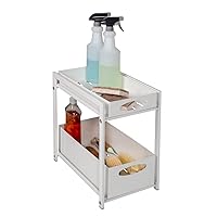 Honey-Can-Do Honey Can Do Metal Kitchen Cabinet Organizer with Drawers, White KCH-09604 White