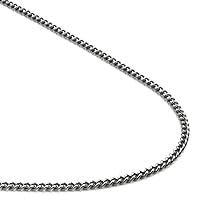 True Titanium 2MM Curb Necklace Chain