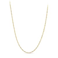 Einzelstück® Singapore Chain 925 Silver I Silver Chain Twisted in 18K Gold, Rose Gold & White Gold I Minimalist Chain Women without Pendant