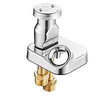 Salon Shampoo Bowl Faucet Brass Vacuum Breaker Kit Salon Sink Tap Replacement Parts with Sprayer Holder and Hose