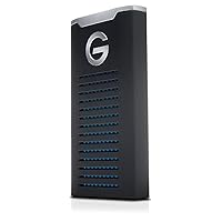 G-Technology 1TB G-DRIVE mobile SSD Durable Portable External Storage - USB-C (USB 3.1), Up to 560 MB/s - 0G06053-1, black