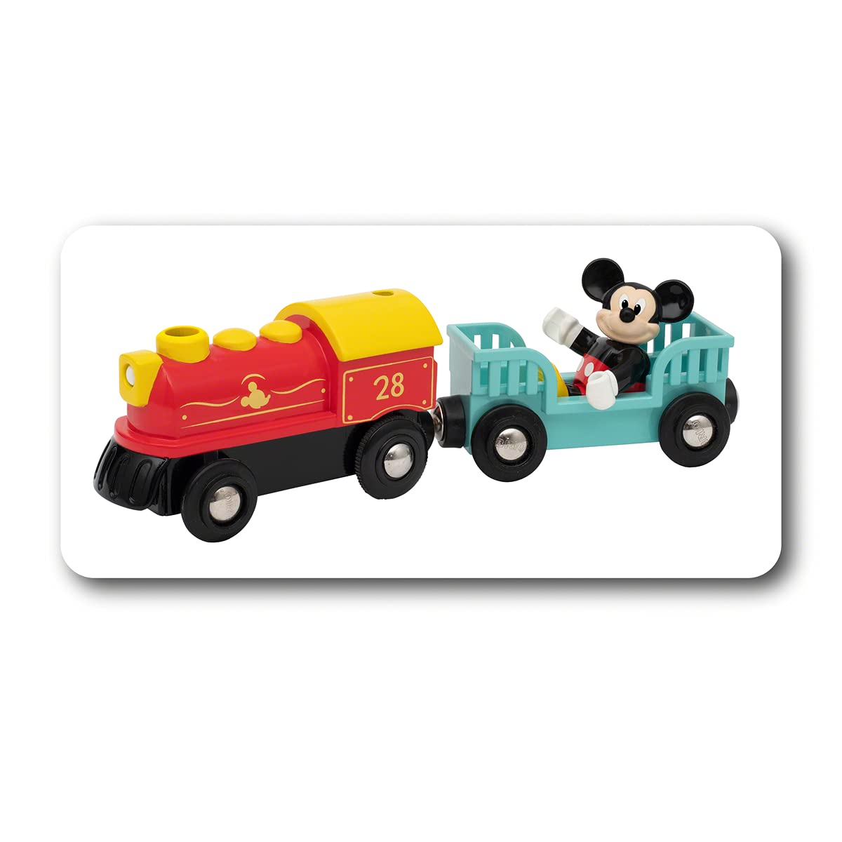 BRIO 32292 Disney Mickey's Deluxe Wooden Railway Set | Wooden Toy Train Set for Kids Age 3 and Up