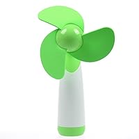 Portable Fan Handheld,Personal Fans Small Handheld,Fans Handheld Set,Battery Operated Cooling Mini Fan, Electric Fans for Home Office Travel Camping Outdoor Activity (Green)
