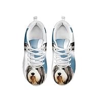 Artist Unknown Cute Bearded Collie Dog Print Men's Casual Sneakers