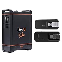 Solo HDMI Wireless Live Video Streaming Encoder for Live Video Streams Bundle with LiveU Solo Connect 2-Modem Bundle for Solo Video Encoder