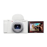 Sony ZV-1 II Vlog Camera for Content Creators and Vloggers - White