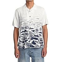 RVCA Mens Relaxed Fit Short Sleeve Woven Top