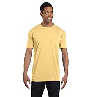 Comfort Colors Mens Pigment-Dyed Shirt 6030 (Small, Butter)