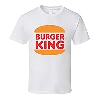 Burger King Logo Retro Hipster Geschenk Fan T-Shirt weiß Gr. Beige