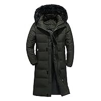 Men's Down Jacket Winter Long Parka Large Size Hooded Jacket