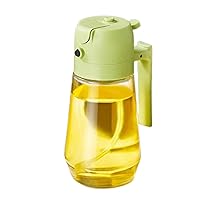 Olive Oil Dispenser Bottle, Oil Spray Bottle 2 in 1 Oil Sprayer Olive Oil Dispenser, 2-in-1 Glass Oil Sprayer and Dispenser for Kitchen Cooking, Spray Oil Dispenser for Kitchen