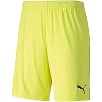 Puma - Mens Teamgoal 23 Knit Shorts, Size: Large, Color: Fluo Yellow/Puma Black