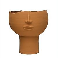Creative Co-Op Terra-Cotta Face Planter Pot, 24