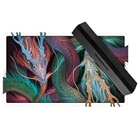 Dragons (Stitched) and Matshield Bundle - MTG Playmat by Clint Cearley - Compatible for Magic The Gathering Playmat - Play MTG,TCG - Original Play Mat Art Designs & Accessories