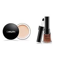 CAILYN Just Mineral Eye Polish Eye Shadow Nude Collection + Cailyn Eye Blam Primer (Copper Sand-9)