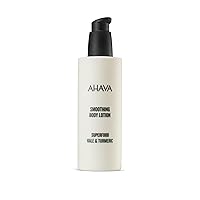 AHAVA Superfood Kale & Turmeric Smoothing Anti-Aging Body Lotion - Ensures All Day Hydration, Helps Against Premature Signs of Aging with Anti-Aging Kale & Turmeric and Exclusive Osmoter, 8.5 Fl.Oz