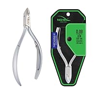 NGHIA Cuticle Nipper - D-08 JAW 16 | Stainless Steel | Durable and Sharp | Ergonomic Design | Grey Plated | Ideal for Salons and Home Use