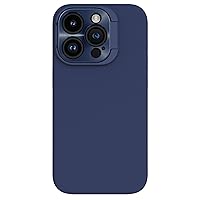 Ultra Thin Case for iPhone 15 Pro Max/15 Pro/15 Plus/15 Premium Liquid Silicone Case with Screen Camera Lens Protection Kickstand Soft Cover (Blue,15 Pro Max 6.7'')