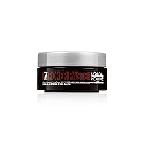 L'Oreal Professionnel Men’s Styling Poker Paste | Provides Extreme Hold | Matte Finish | For All Hair Types | 2.5 Fl. Oz.