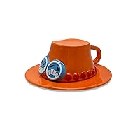 Anime One Piece Ace Coffee Mugs Portgas·D· Ace Hat Ceramic Tea Milk Cup Office Cup Collection Gifts for Christmas Birthday, Ace